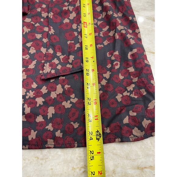 Vintage Marc by Marc Jacobs Fall Bow Neck Blouse Cottagecore Floral Cotton Small - Picture 9 of 10